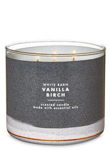 White Barn VANILLA BIRCH 3 Wicks Candle