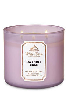 White Barn LAVENDER ROSE 3 Wicks Candle