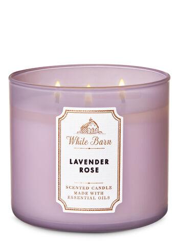 White Barn LAVENDER ROSE 3 Wicks Candle