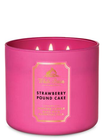 White Barn STRAWBERRY POUND CAKE 3 Wicks Candle